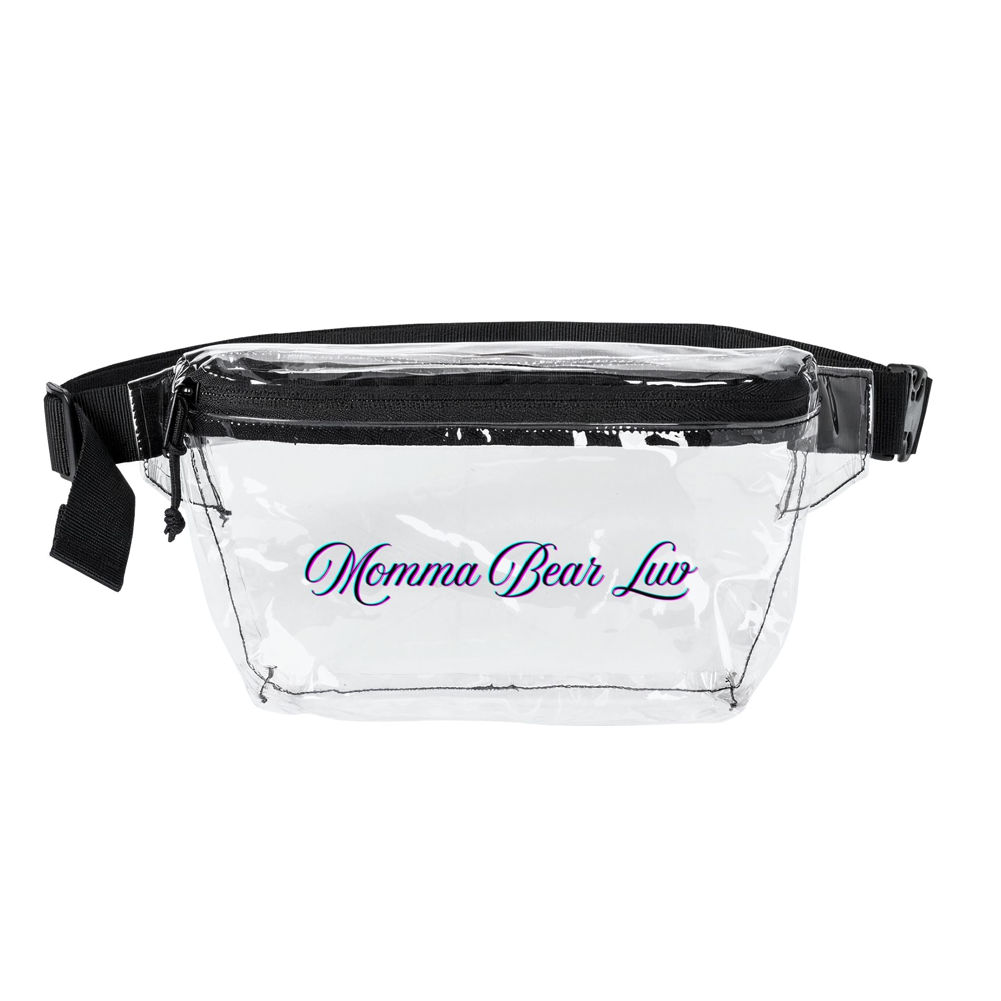 "Momma Bear Luv" Brand Clear Fanny Pack - 2 Colors