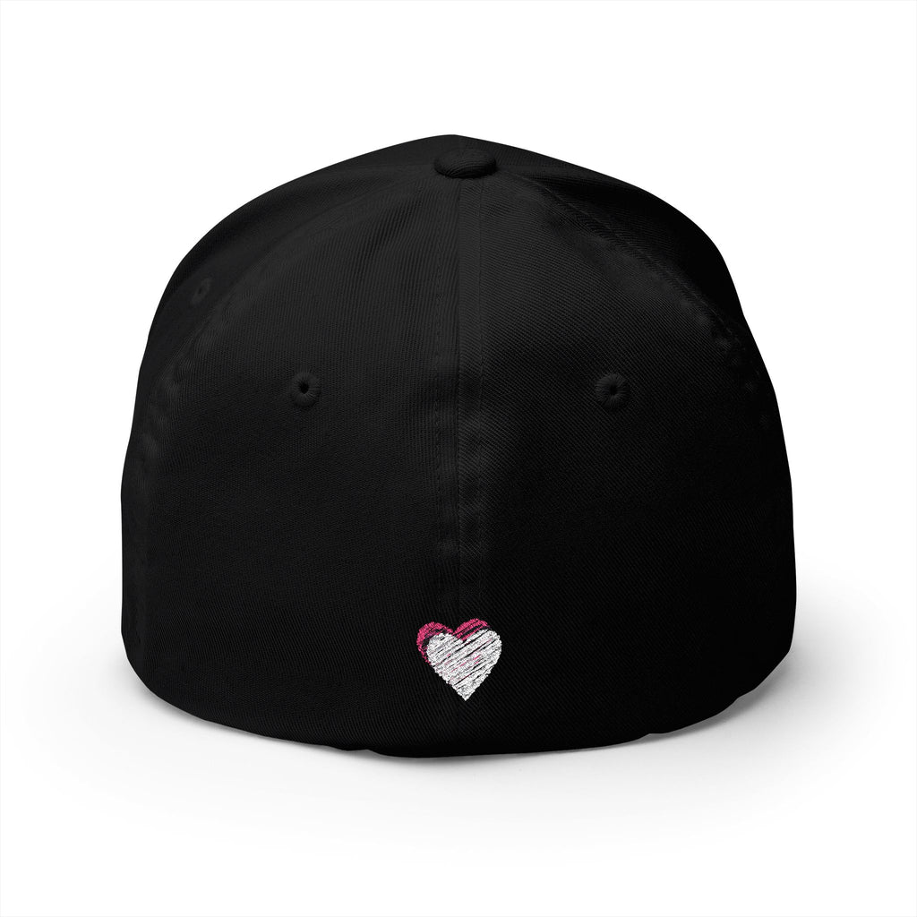 Black cap on a white background