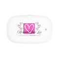 White phone sanitizing case with 'Momma Bear Luv' logo on the cover.