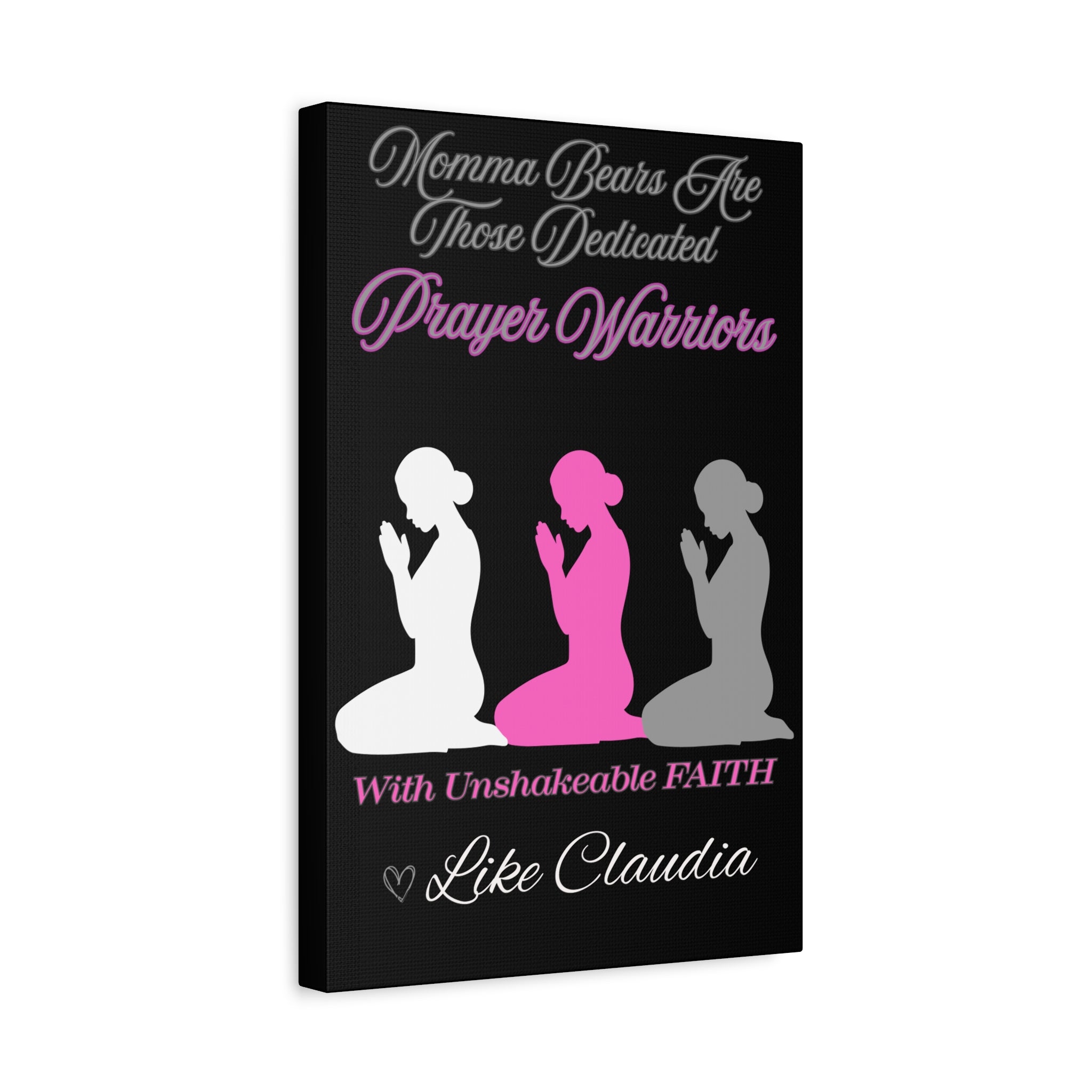 Momma Bears Prayer Warriors Canvas — Personalized Stretched Matte Wall Art