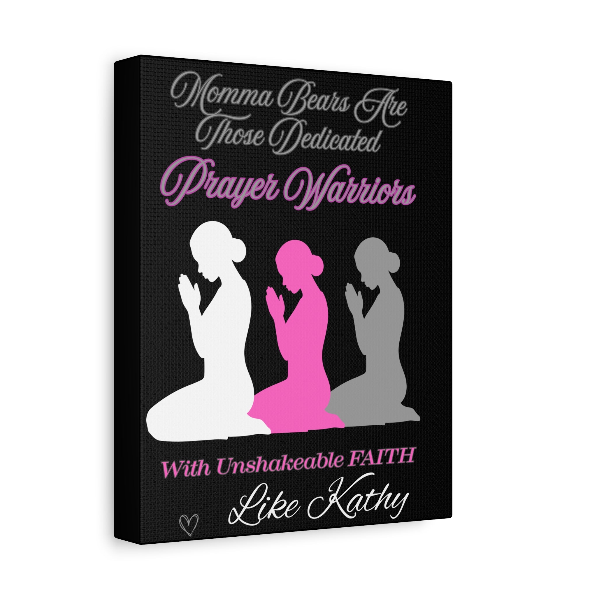 Momma Bears Prayer Warriors Canvas — Personalized Stretched Matte Wall Art