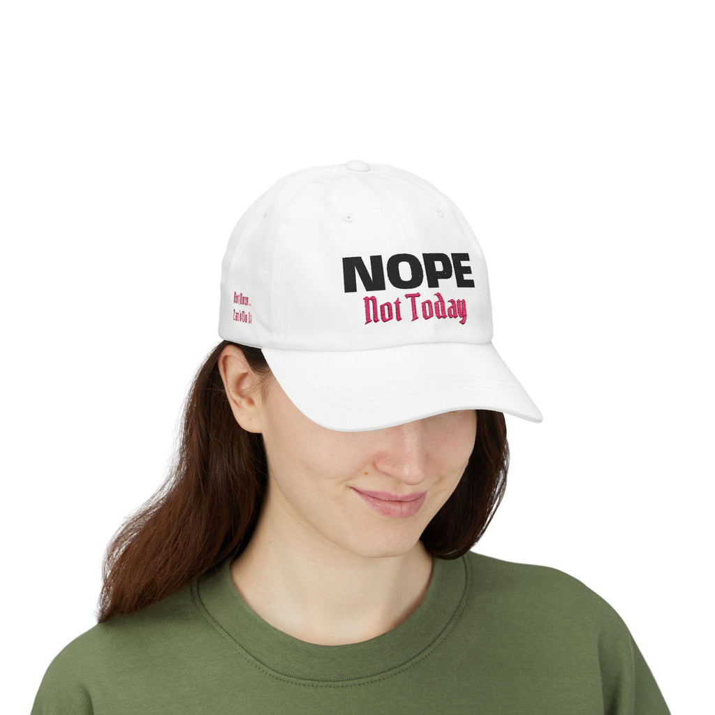 Mom Cap - "NOPE Not Today" Embroidered Baseball Hat 4 Colors