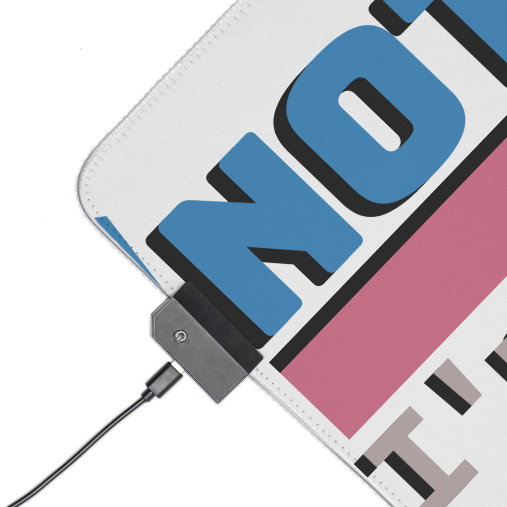 "Not A Noob" LED Gaming Mat - 4 Sizes