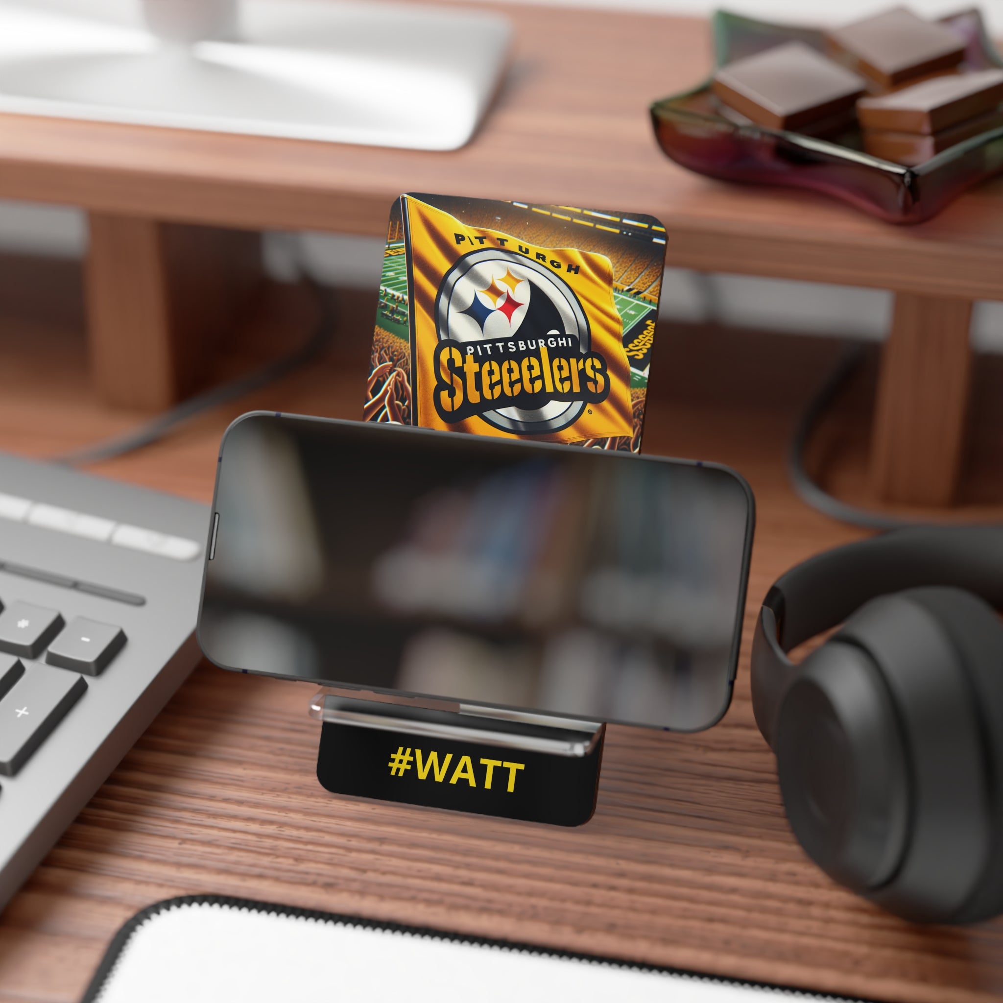 Pittsburgh Steelers Mobile Phone Stand – Customizable Acrylic