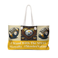 Tote bag with Pittsburgh Steelers logo and text on a white background