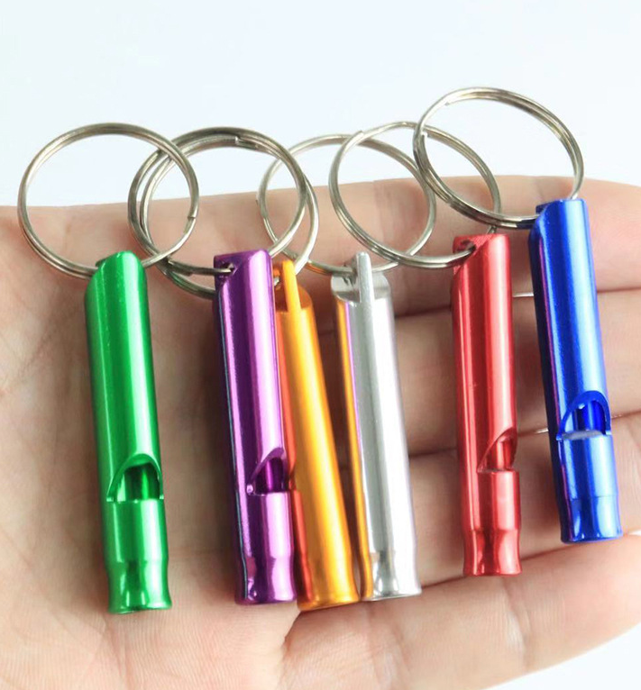 Self-Defense Whistle with Keyring Rings