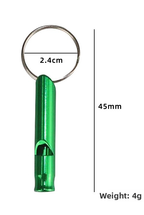 Self-Defense Whistle with Keyring Rings