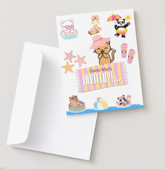 Birthday Beach Bash Invitation