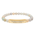 "This Momma Bear Is..." Personalized Stretch Bar Bracelets
